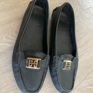 Tory Burch Black Leather Loafers
